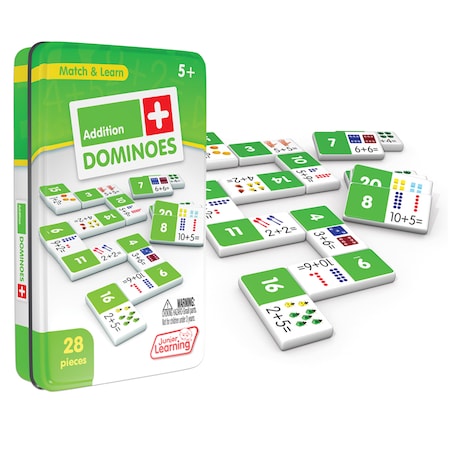 Junior Learning Addition Dominoes, PK2 JL481